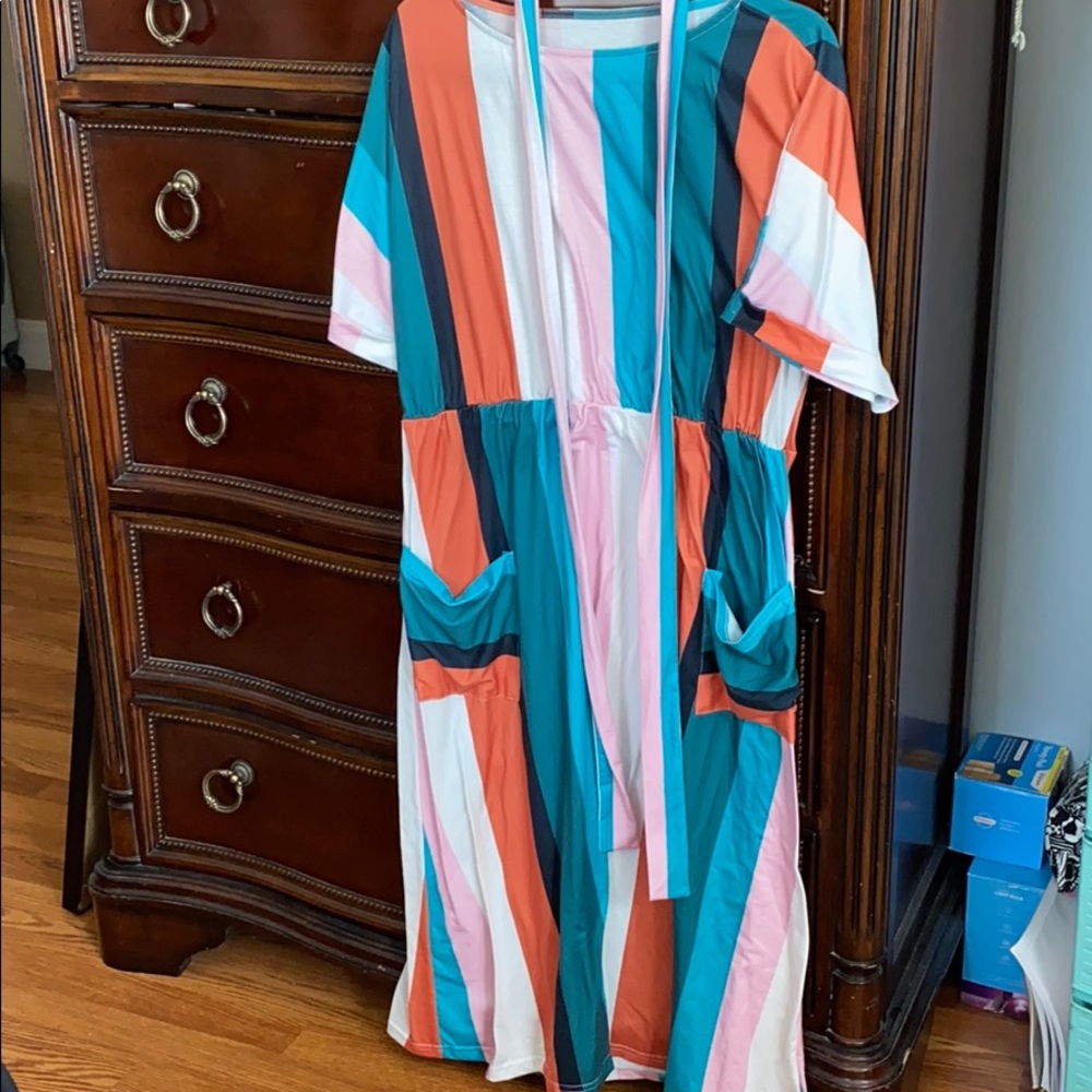 Strip dress